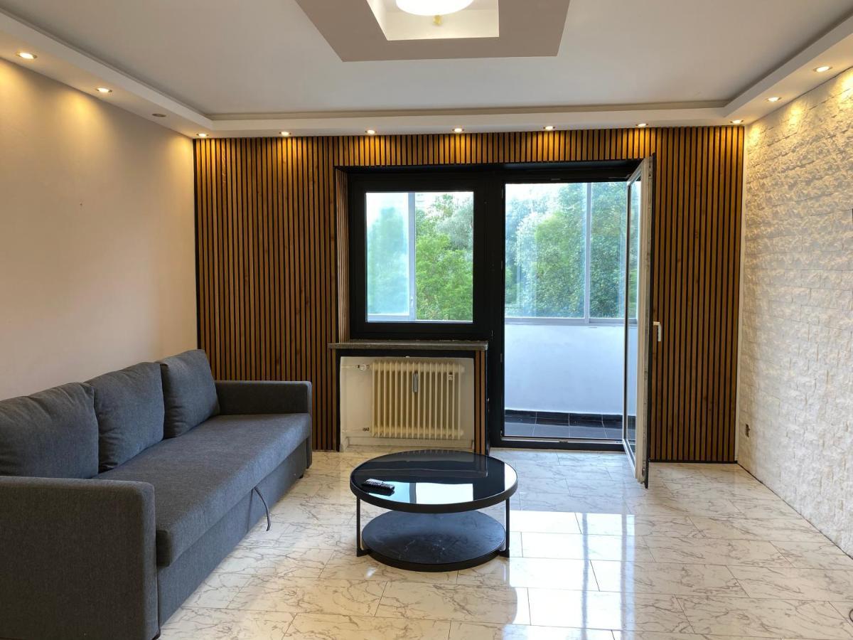 4 Zw M. Blick V. Balkon Auf Lech Leilighet Augsburg Eksteriør bilde